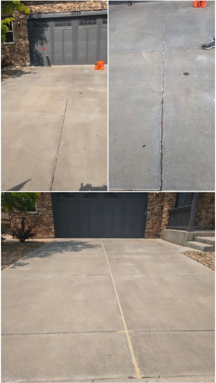 Seal the Deal garage driveway project
